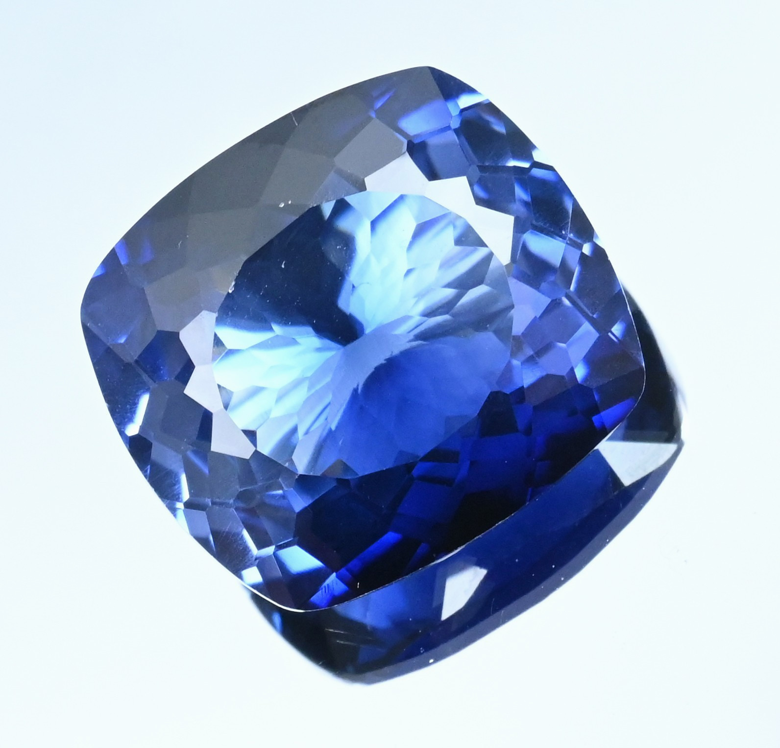 Natural Montana Yogo Sapphire 36.05 Ct Cushion Certified FLAWLESS Loose Gemstone