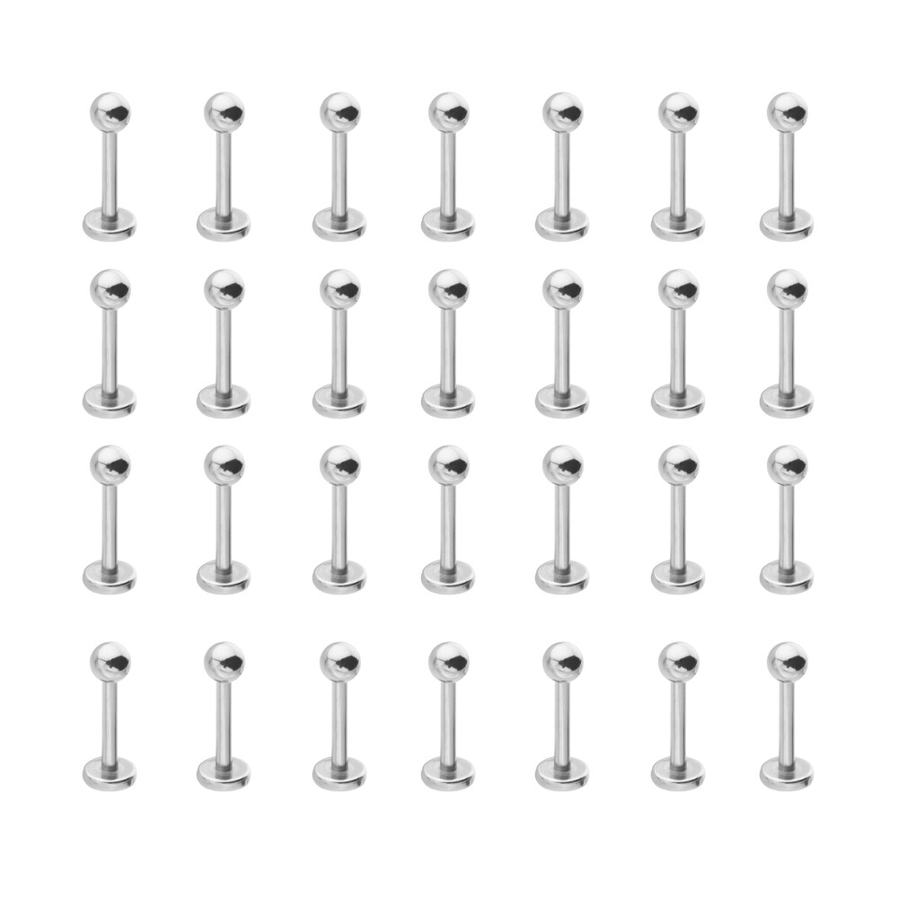 Labret / Monroe Lip Jewelry with Bead 316L Surgical Steel Wholesale 100pcs