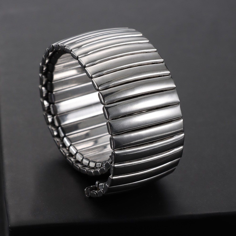 12 14m 16 18 20 22mm Stainless Steel Elastic Watch Band Metal Expansion Straps