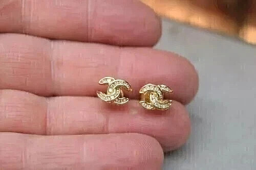 1.20Ct Round Lab Created Diamond Fancy Stud Earrings In 14K Yellow Gold Plated