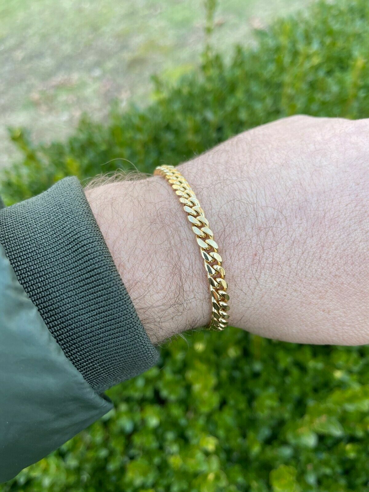 Real Mens Miami Cuban Link Chain Necklace Or Bracelet Gold Plated Stainless 6mm