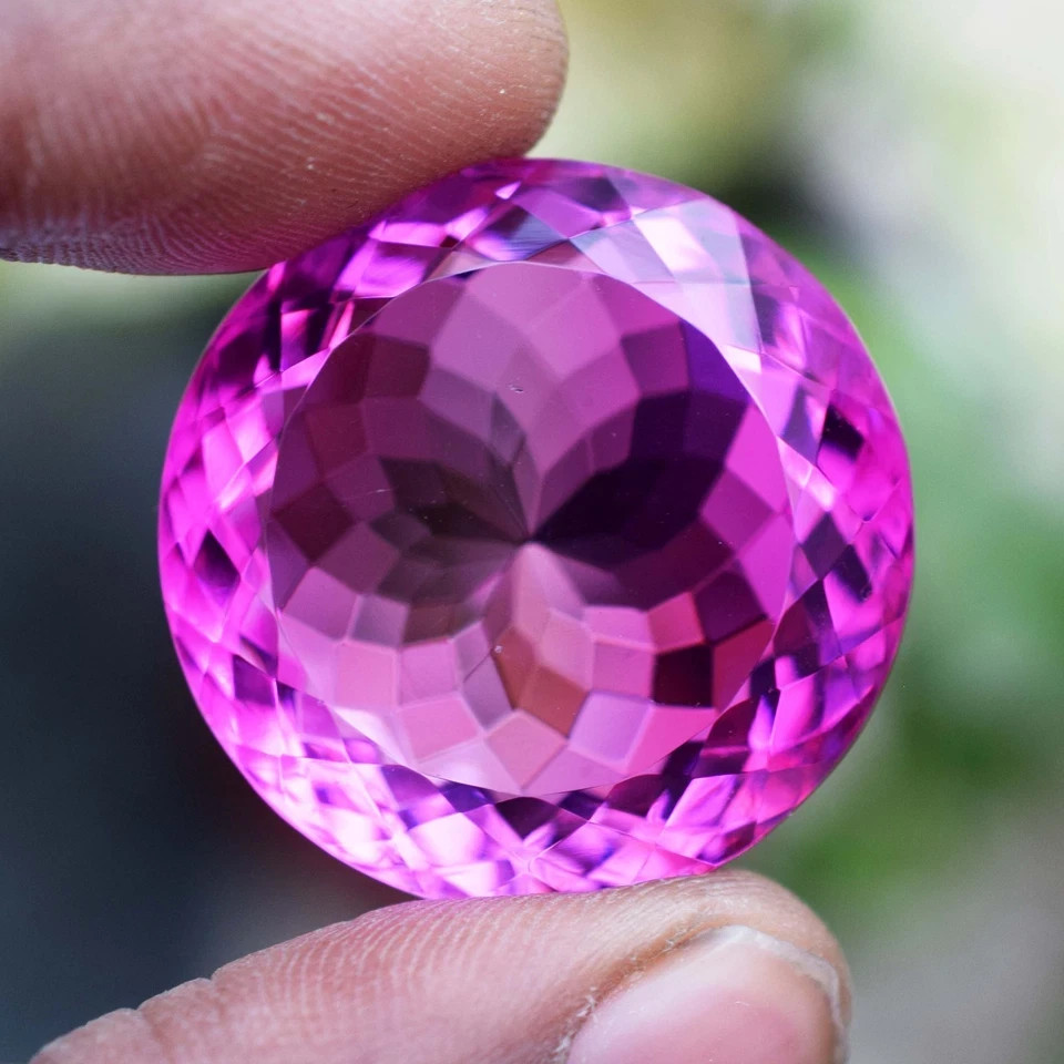 Huge 77.25 Ct Pink Spinel Round Faceted Cut Certified Loose Gemstone