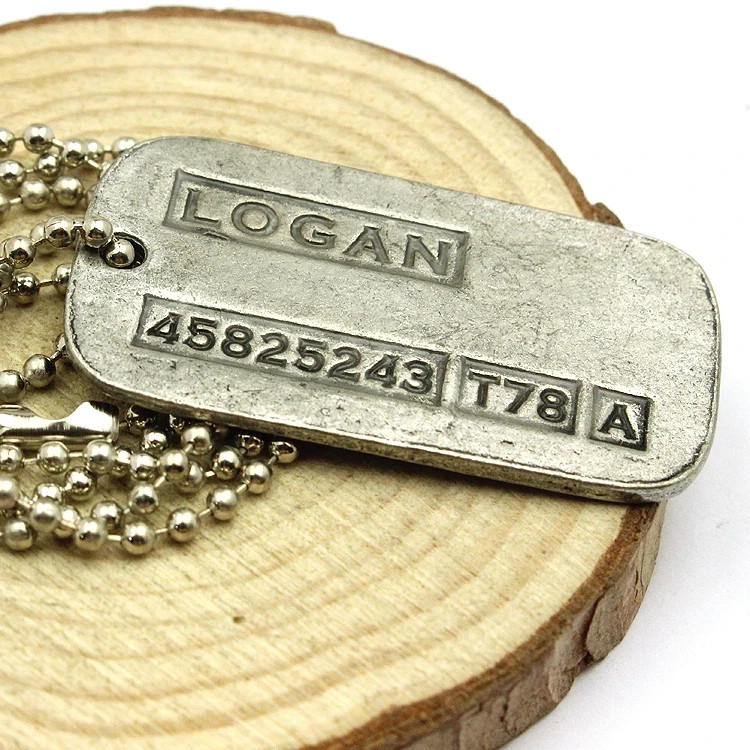 X-Men Origins Wolverines Dog Tag ID Necklace Marvel X Men Logan pendant jewelry