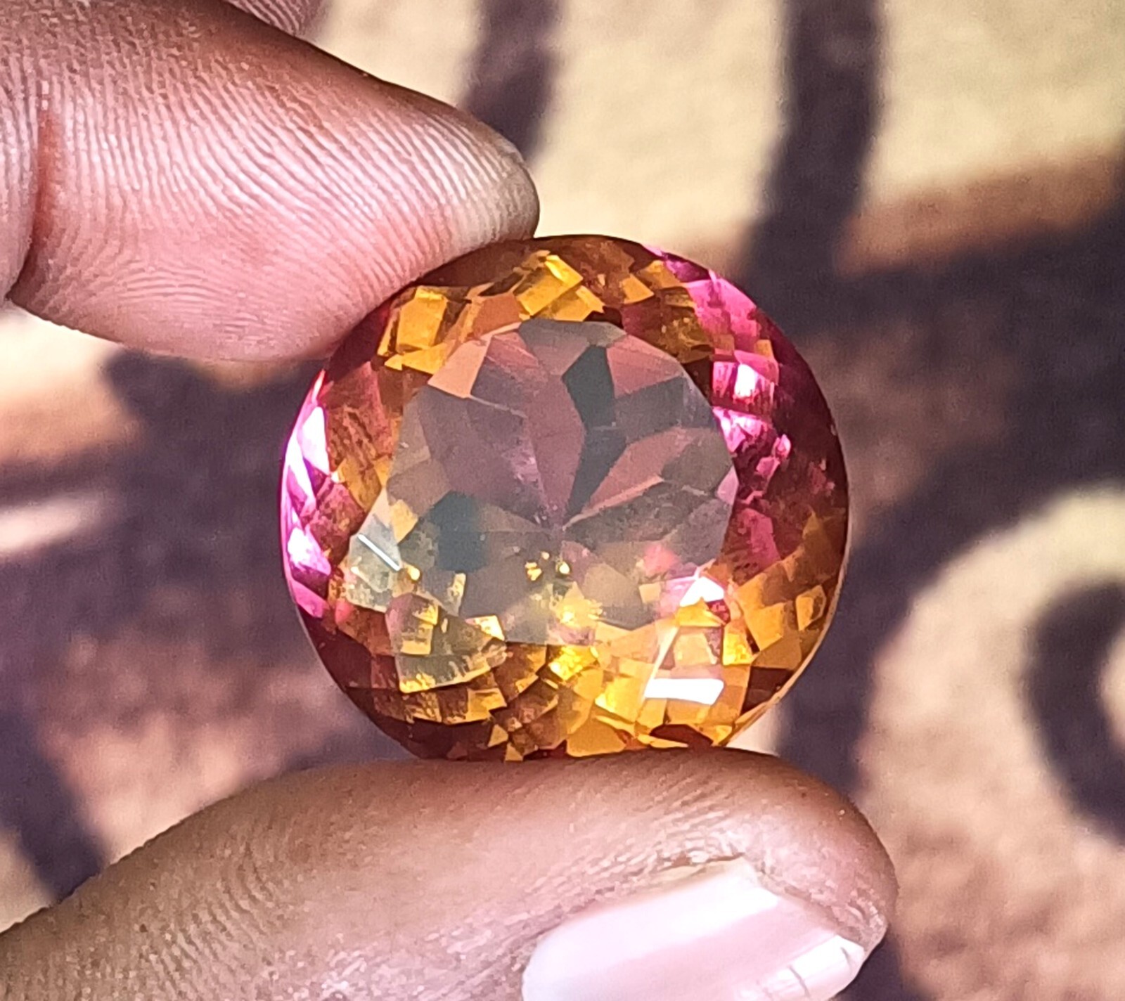 NATURAL Zultanite Bi-Color Change Round Cut Loose CERTIFIED GEMSTONE 52.70 Ct