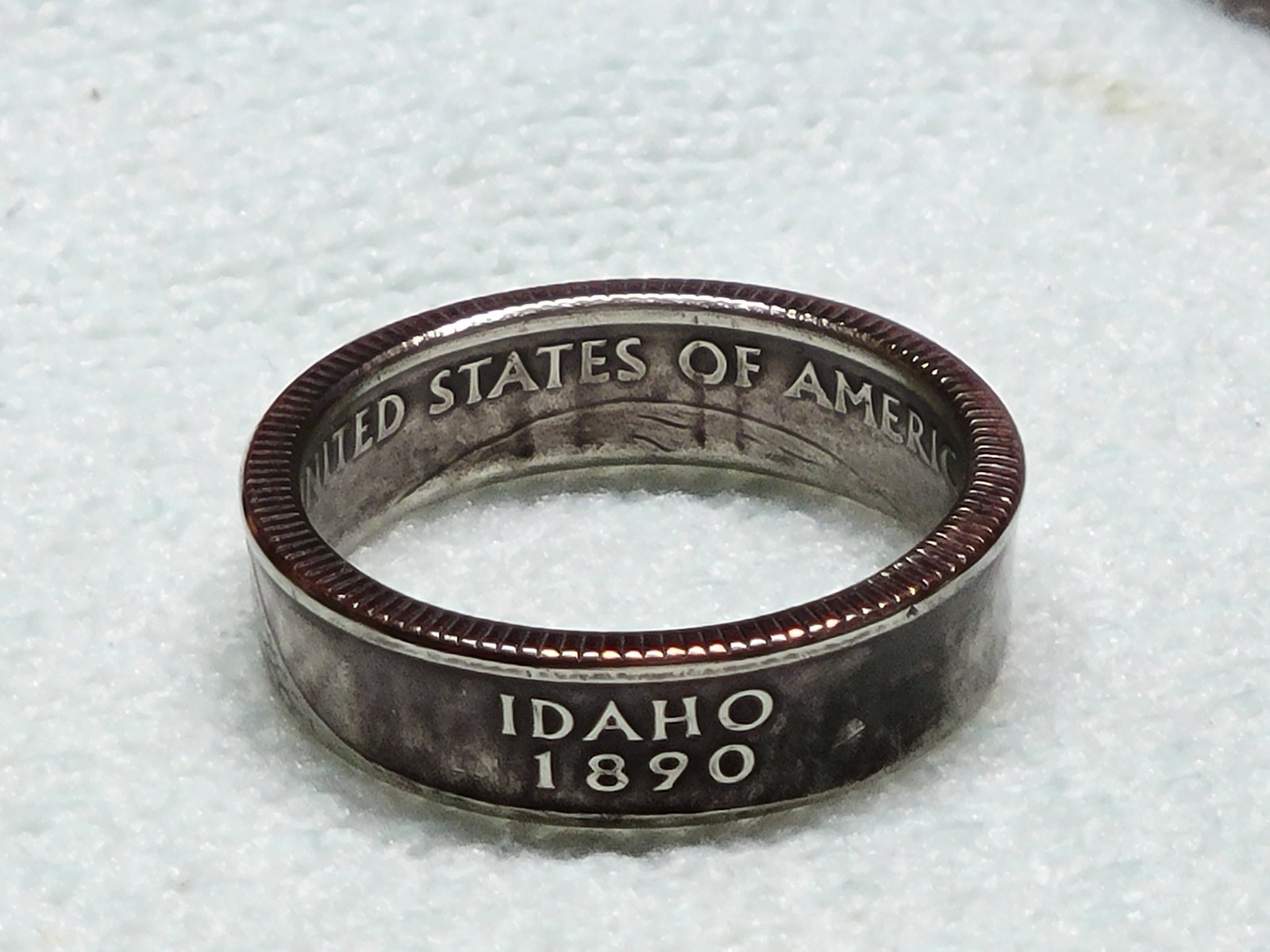 IDAHO – Size 9 State Quarter Coin Ring