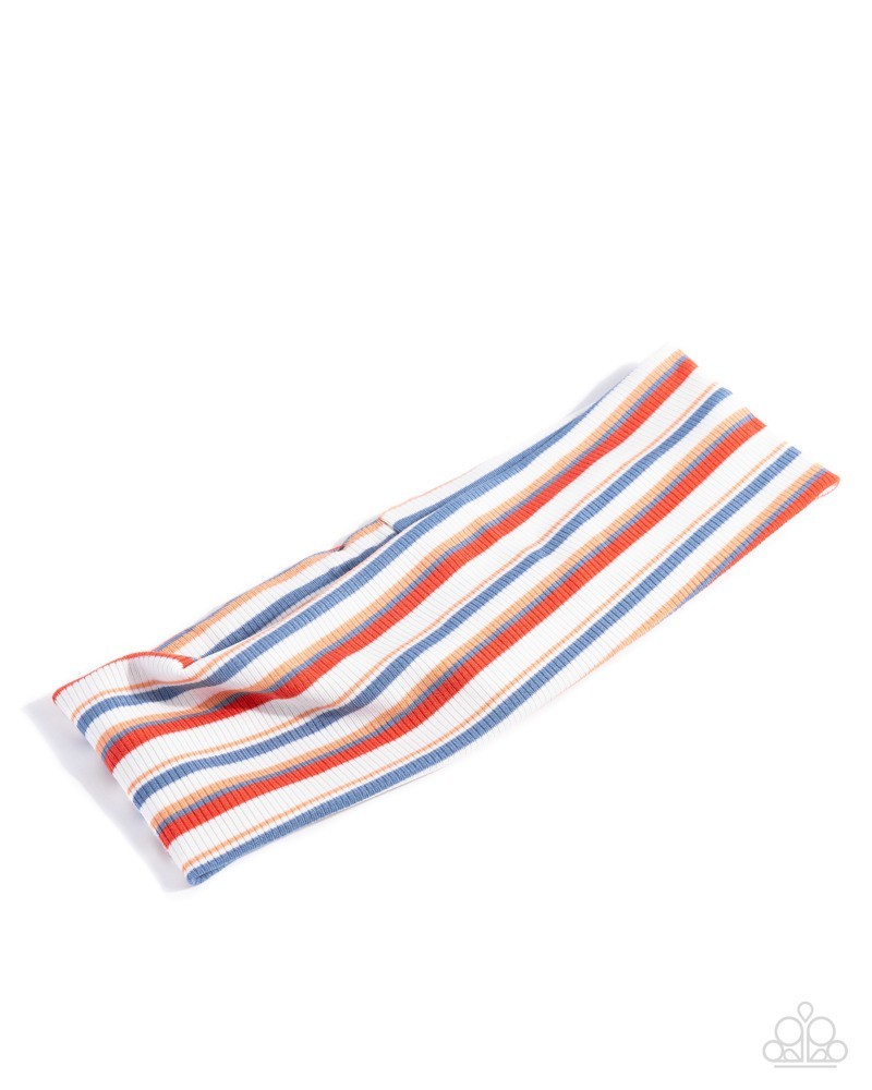 Paparazzi Striped Suffragette – Multi – Stripes – Fabric – Hair Headband