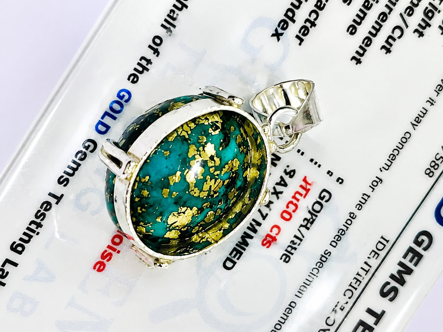 14.00 CARAT irani Turquoise firoza Pendant Stone Original Certified Natural Lock