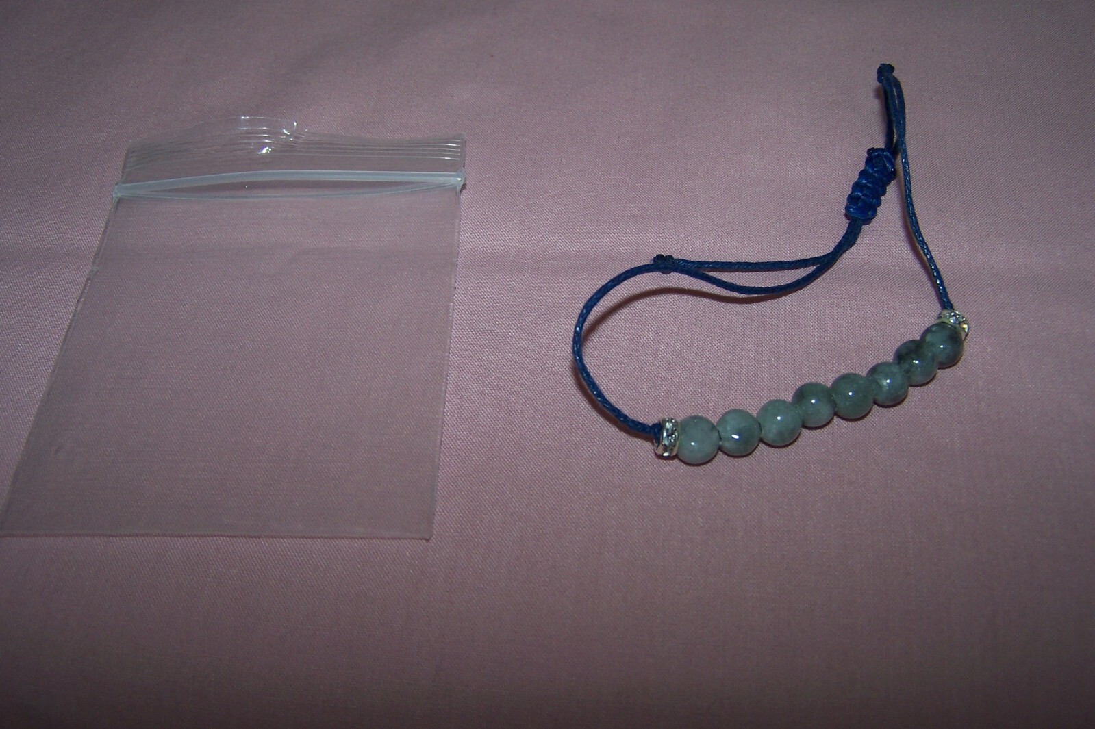 Beautiful Stringed Adjustable Authentic Jade Bracelet from Bangkok Thailand NEW