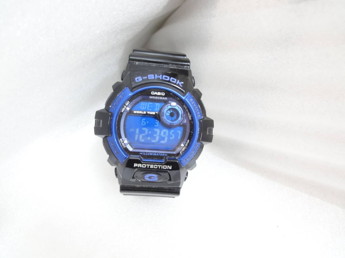 CASIO G-SHOCK 8900 Series Standard Model Blue LCD Watch G-8900A-1JF Used / Unit