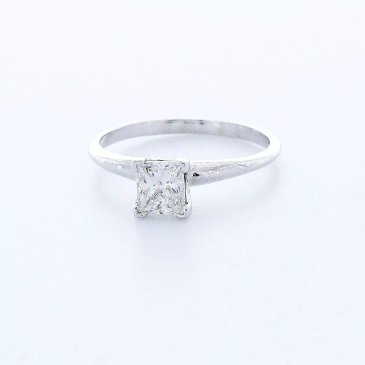 Solitaire Engagement Ring 14K Gold 1.21 Carat Princess Lab-Grown Diamond H VS2