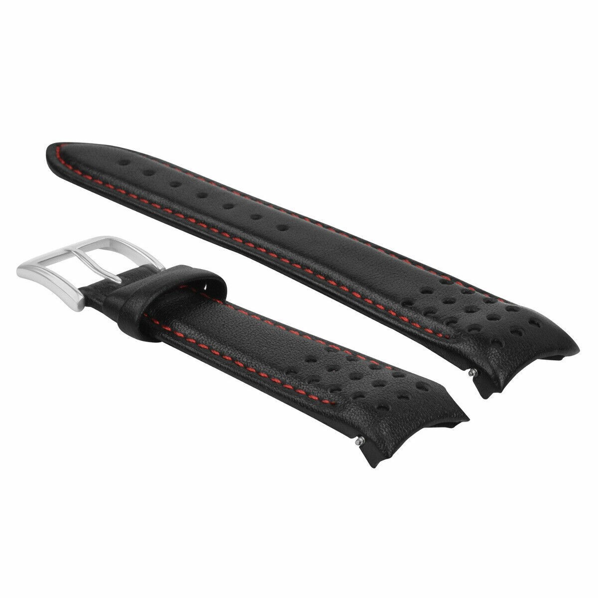 21MM CURVED END LEATHER WATCH BAND STRAP FOR SEIKO SPORTURA SNAE80P17T62-OKVO RE