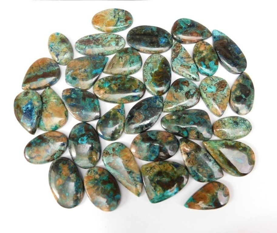 Natural Beautiful Shattuckite Cabochon Gemstone For Making Fancy Jewelry 71586