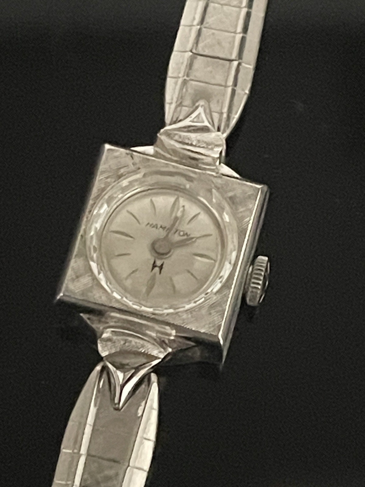 Vtg 1960’s HAMILTON Women’s Mechanical Cocktail Watch 10K RGP