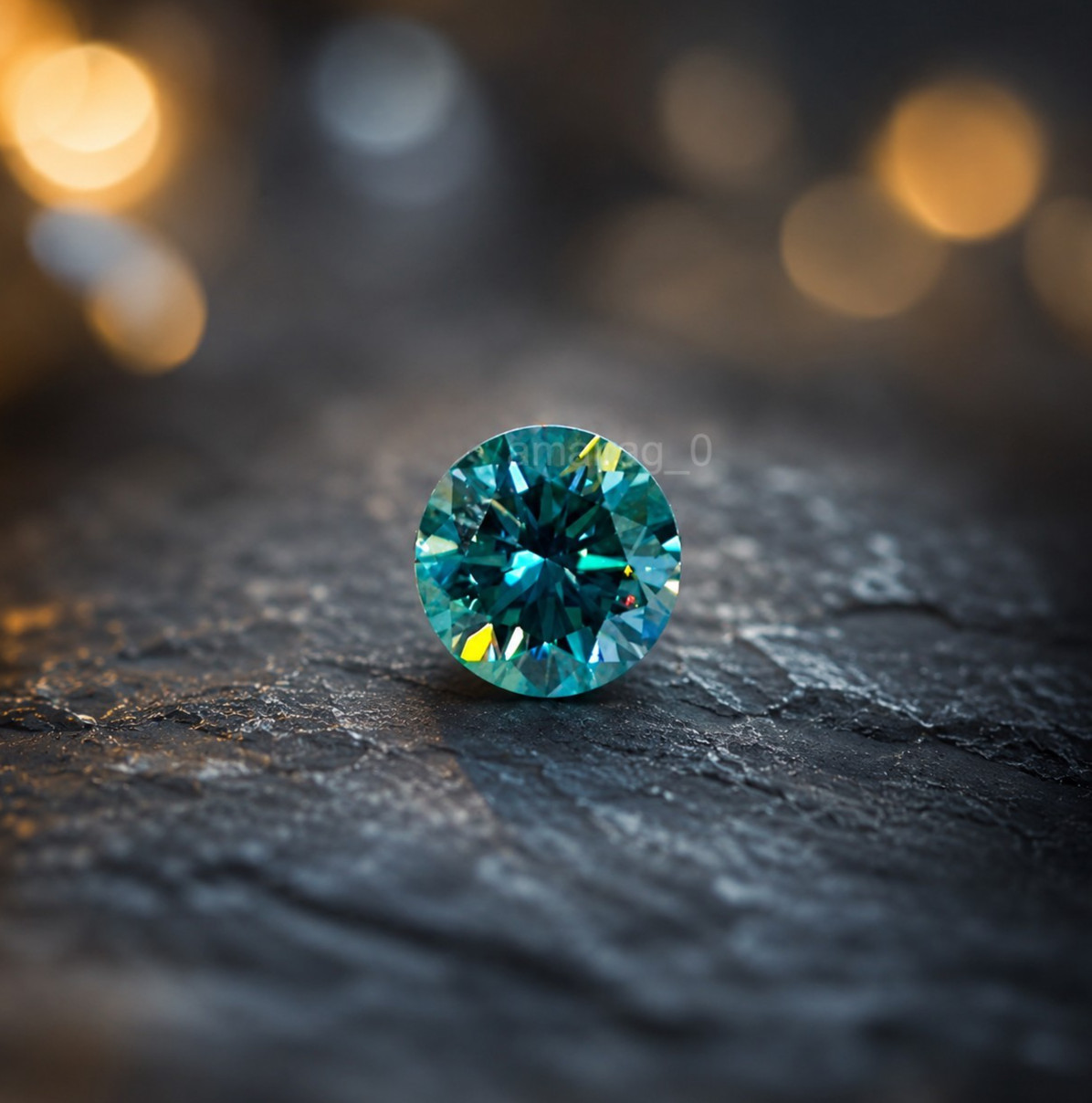 Lab Created Blue Diamond 3-4 Carat Round Cut VVS1 Certified Custom Jewelry