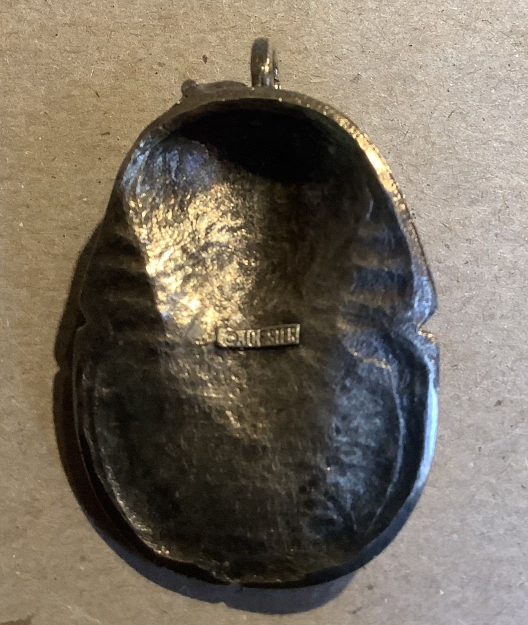 Egyptian King Tut Pendant By JCF With Sapphire Eyes