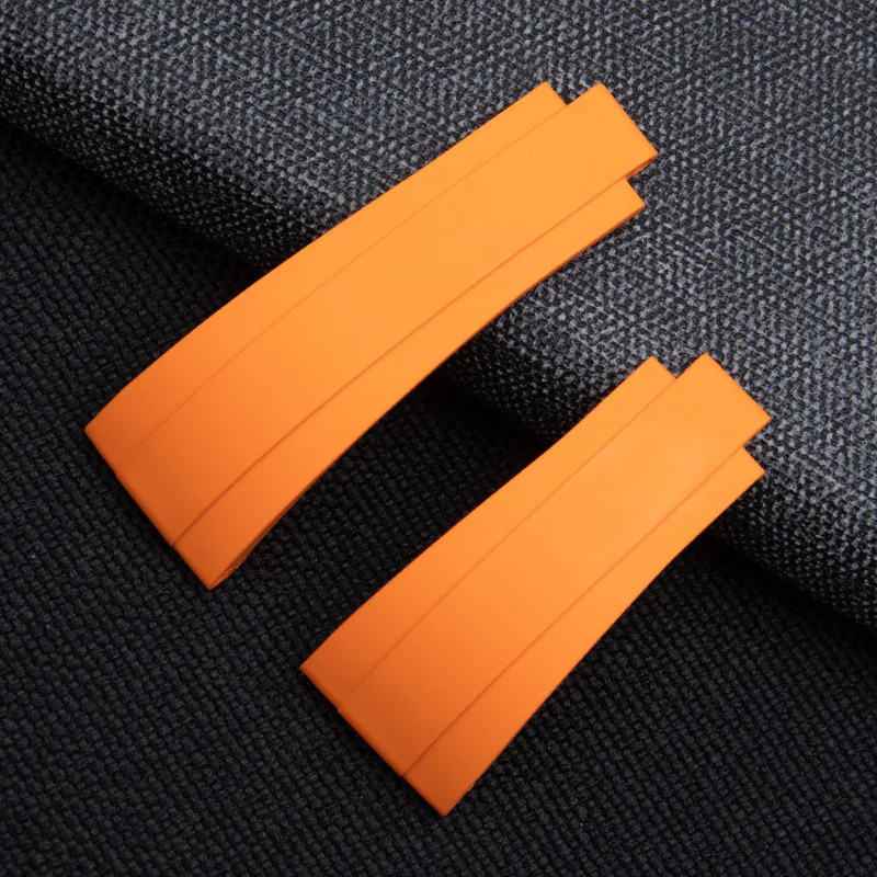 18mm FKM Rubber Strap Watch Band Fits Rolex Yacht Master 37mm 268655