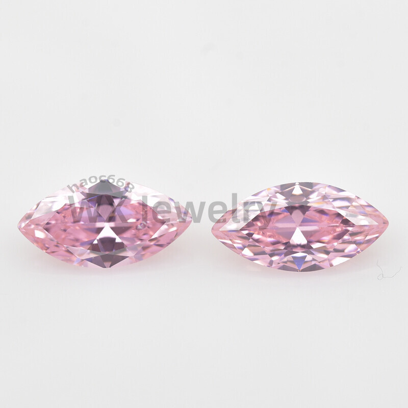 100pcs 1.5×3~10x20mm Pink colore Marquise Loose Cubic Zirconia 5A Wholesale