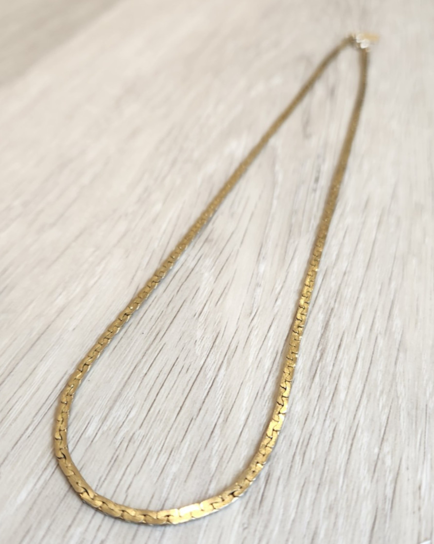 Vintage Necklace 24KGP Chain 24K gold plated 50cm 8 Gram