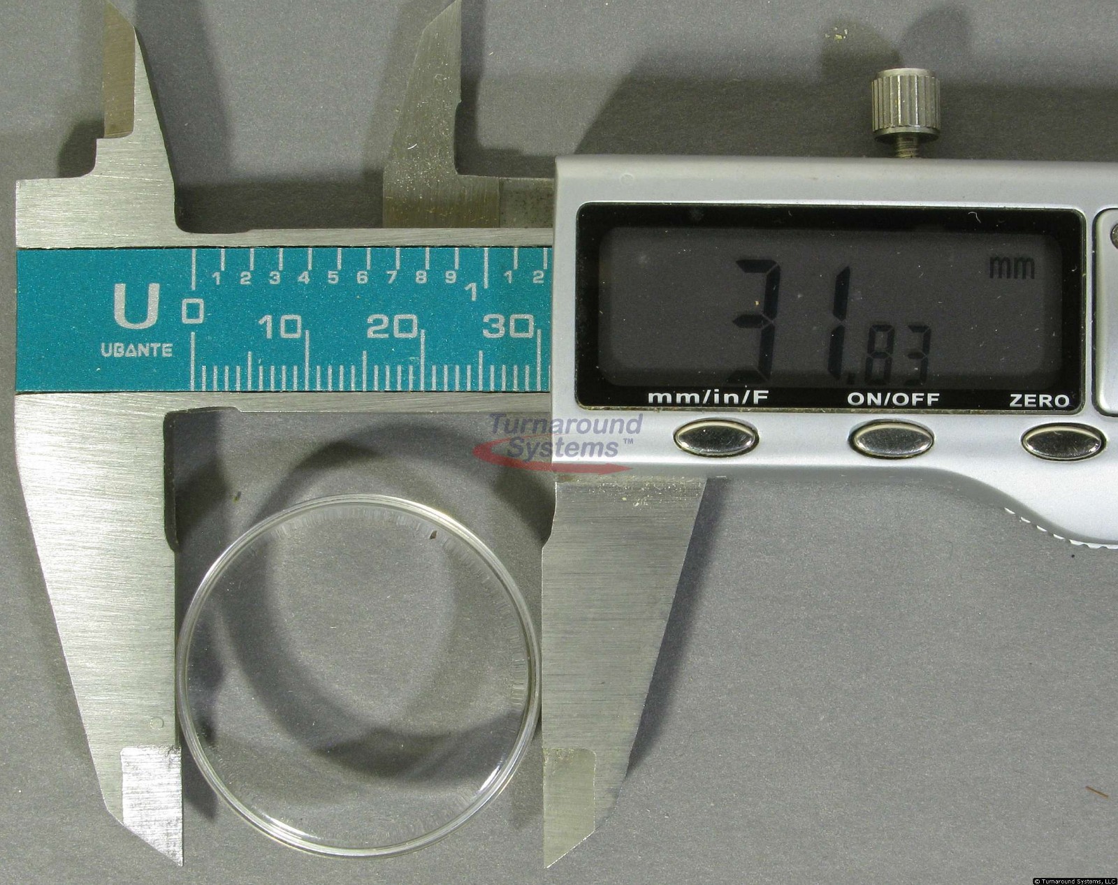 Omega Crystal, 31.8mm, Wide, 3.8mm High, White Ring, NEW – READ!!