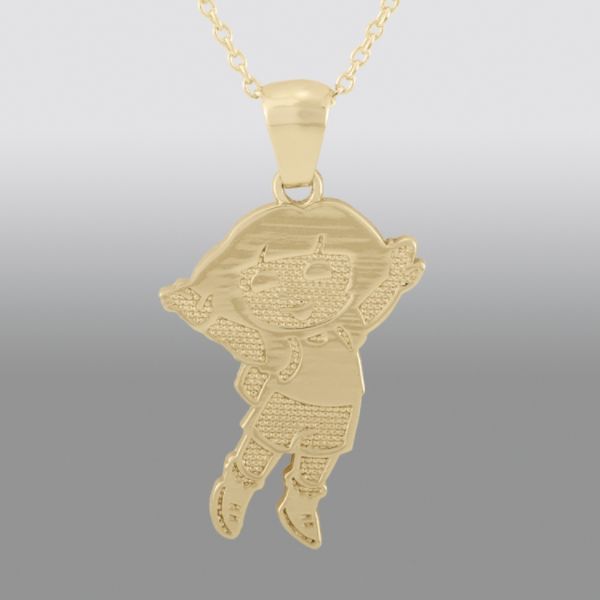 Nickelodeon Dora the Explorer Jumping Dora Sterling Silver Necklace w/ Charm
