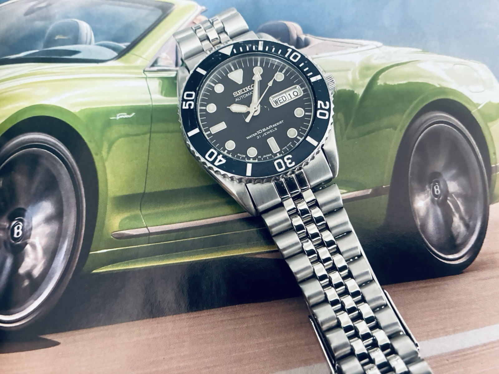 Rare Japan Seiko SKX023J Orig Men’s Automatic Diver Black Dial 100m 7S26-0040 Ex