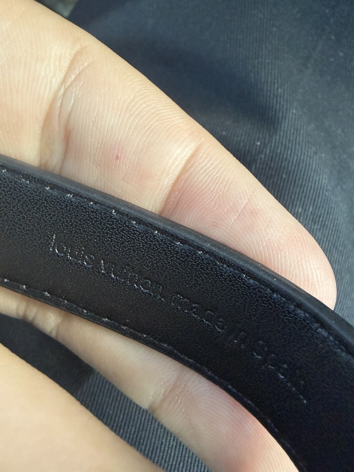 Louis Vuitton Monogram Black/Gray bracelet size 21 with adjustable Louis Vuitton