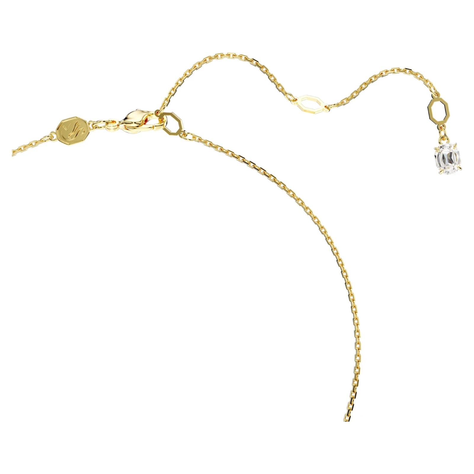 Swarovski – Idyllia pendant Crystal pearls, Seahorse, White, Gold-tone plated