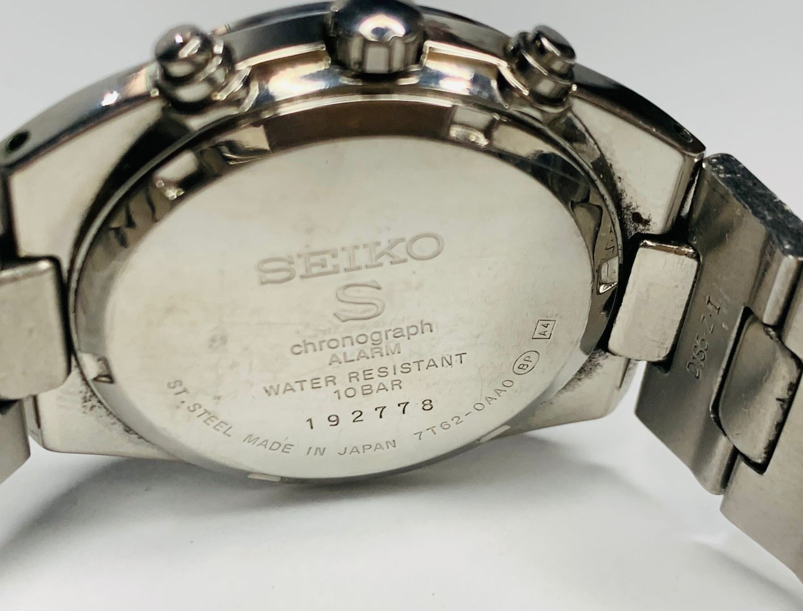Vintage Seiko SUS Chronograph 7T62-0AA0 Men’s Quartz Watch