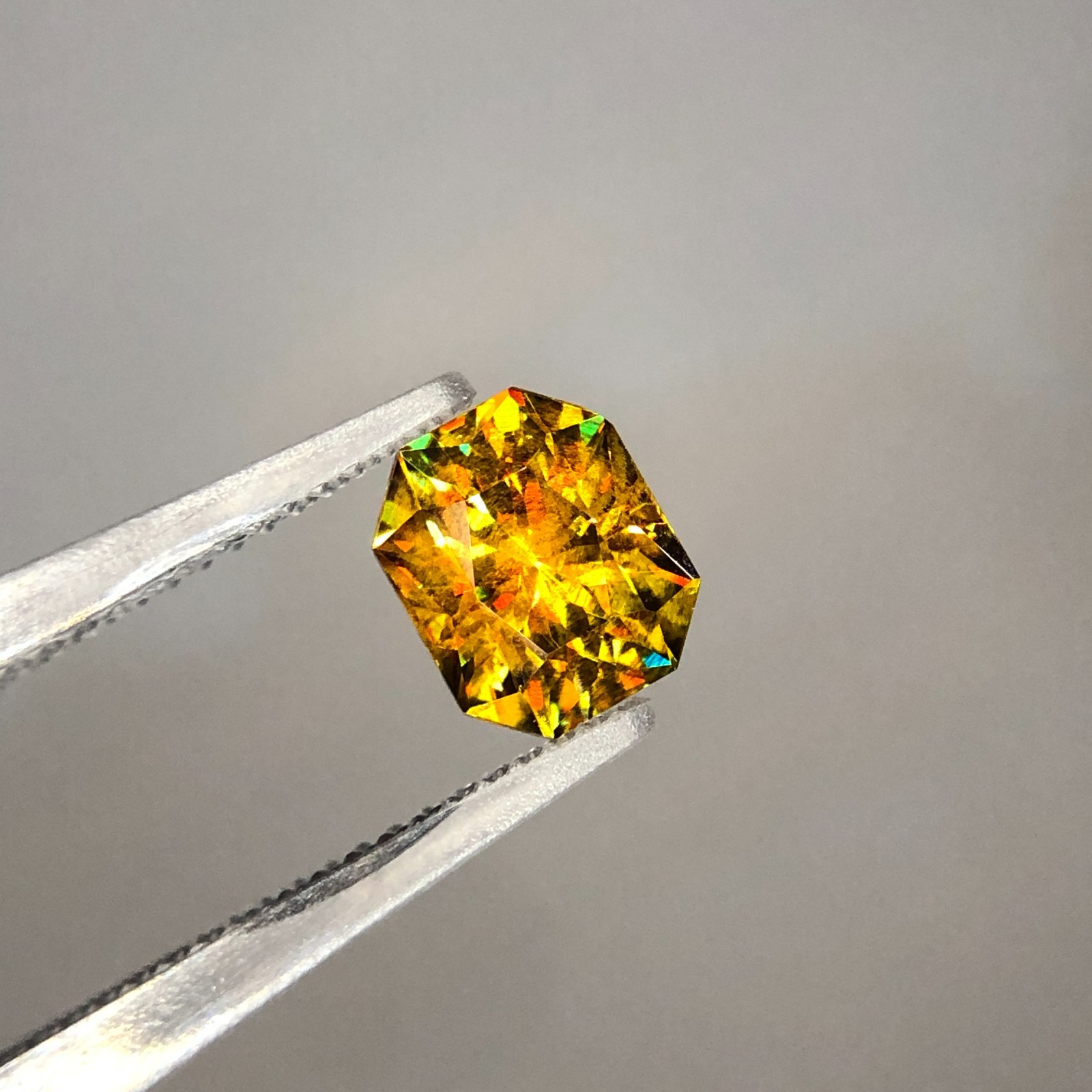 1.75Ct Natural Full Fire Sphene Titanite | Step Cut | Gemstone For Jewelry
