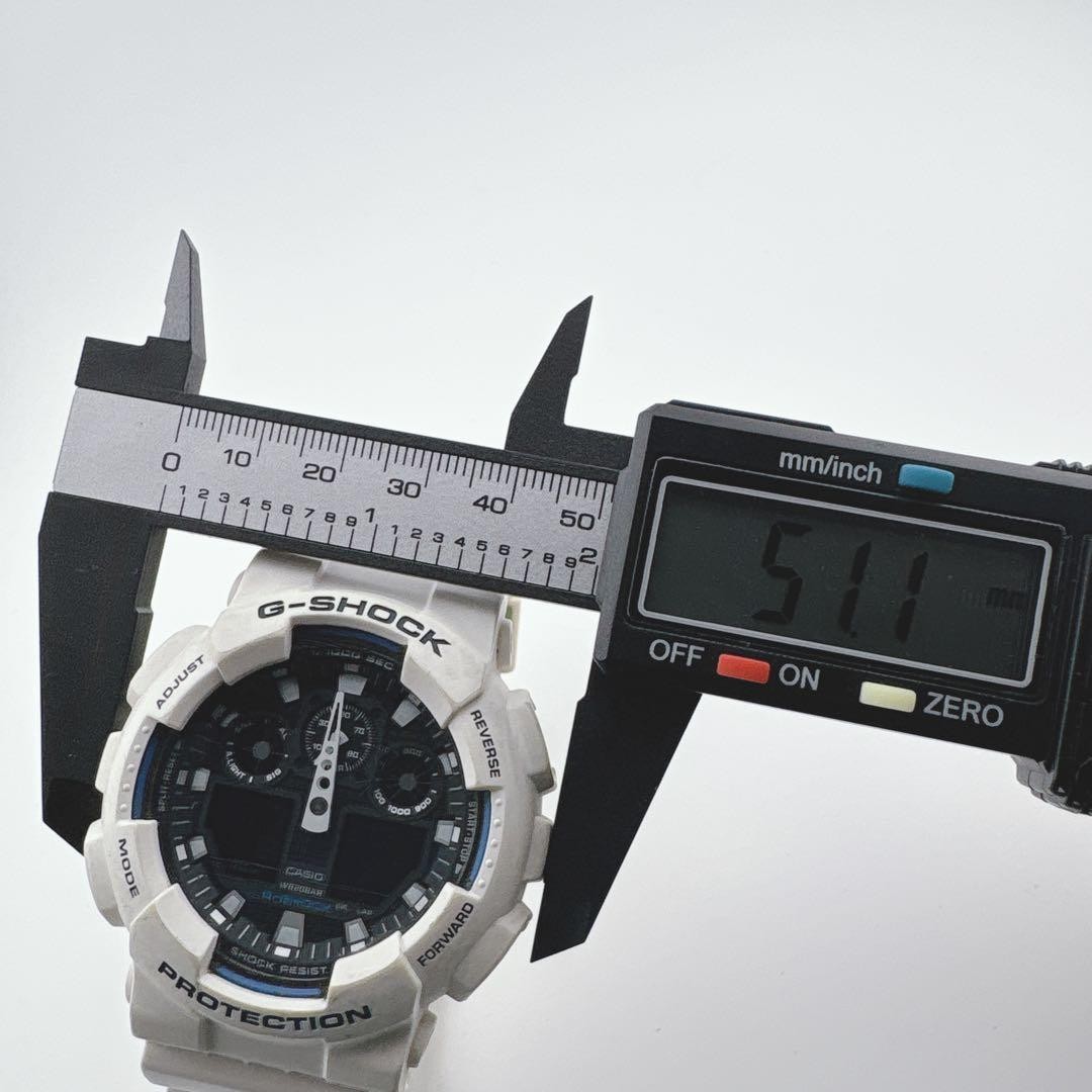 [Working Condition] CASIO G-SHOCK GA-100B White Analog-Digital Men’s Watch