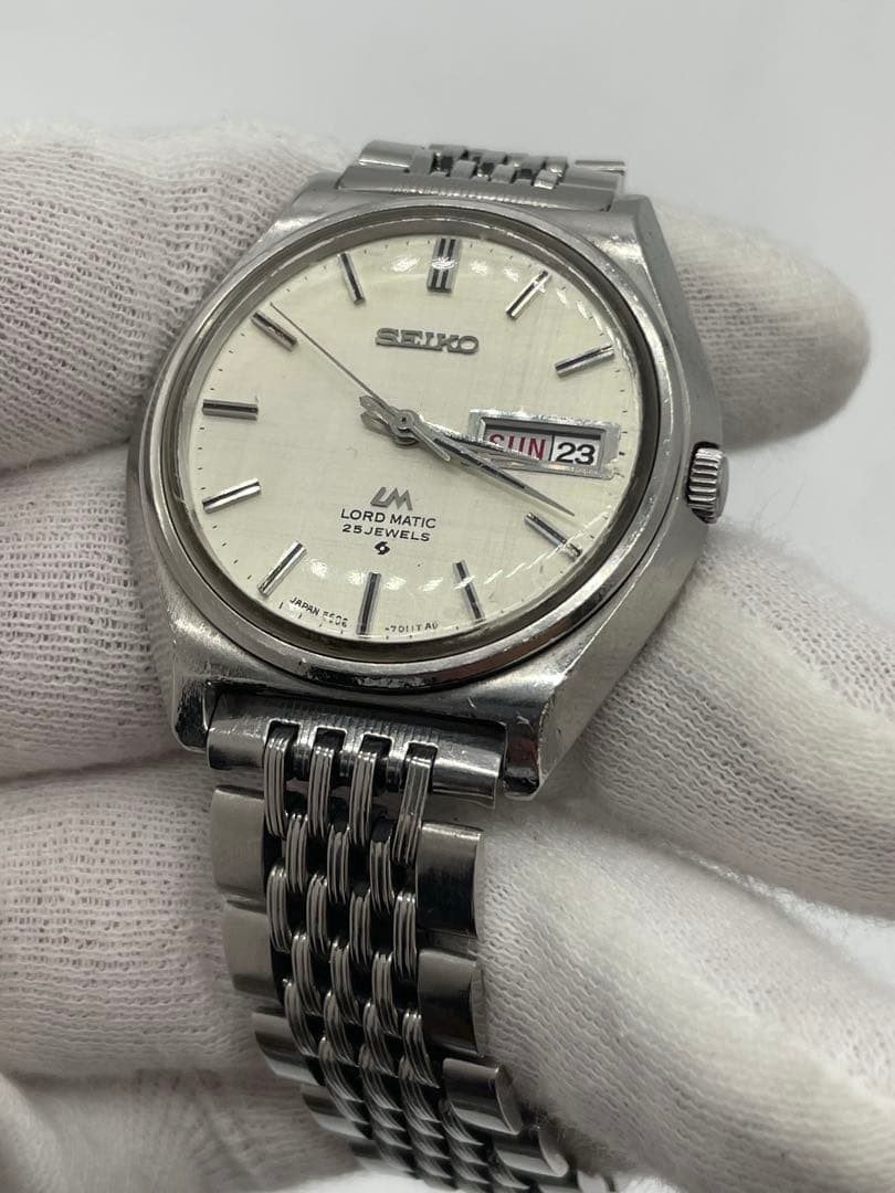Seiko Lord Matic Automatic Watch LM 5606 7010 Dress Mens Japan Pre-Owned