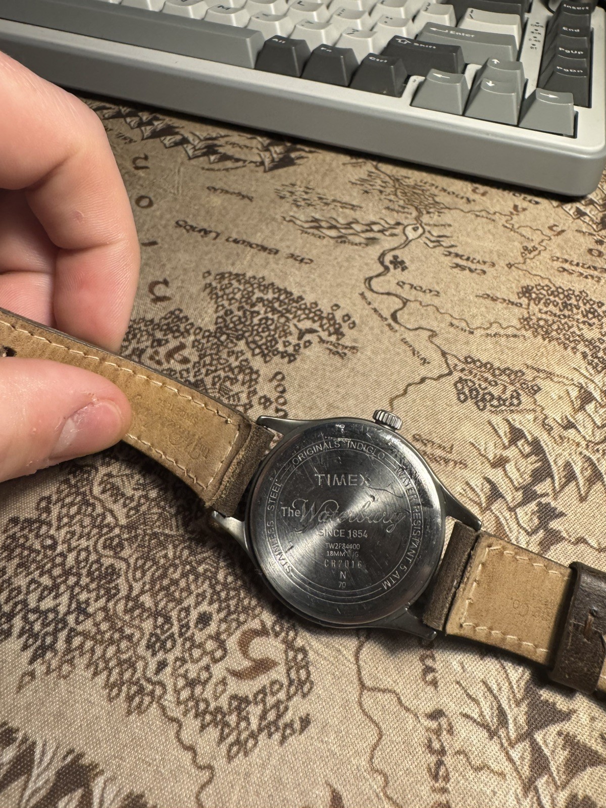 Timex Waterbury Heritage Indiglo Original Leather Strap Men’s Watch TW2P83800