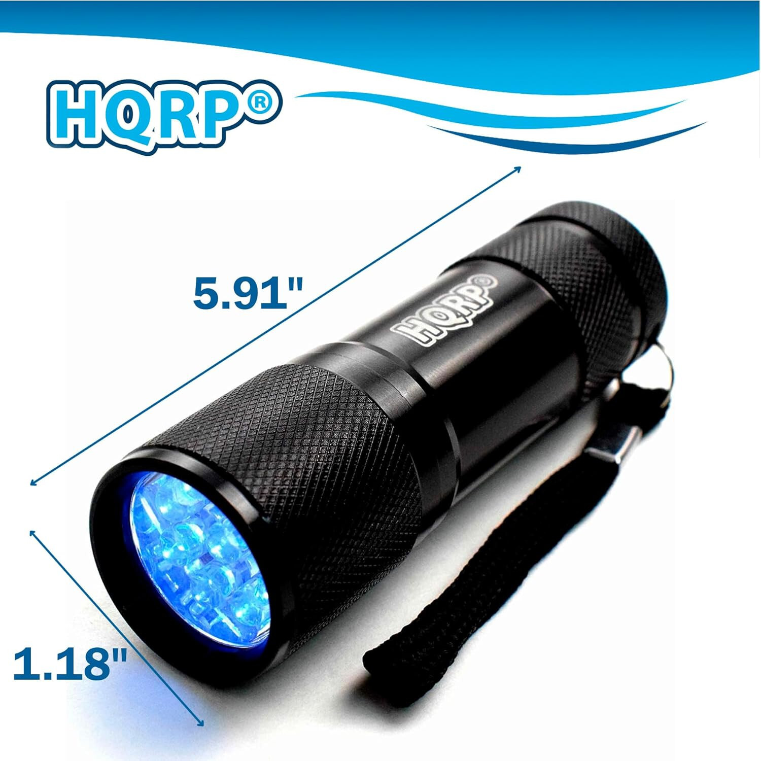HQRP UV long wave black fluorescent light 365nm Gems Stones Jewelry Flashlight