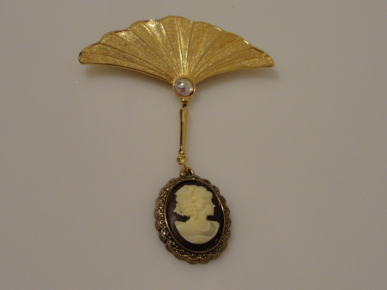 JJ fan pin with cameo dangle modified