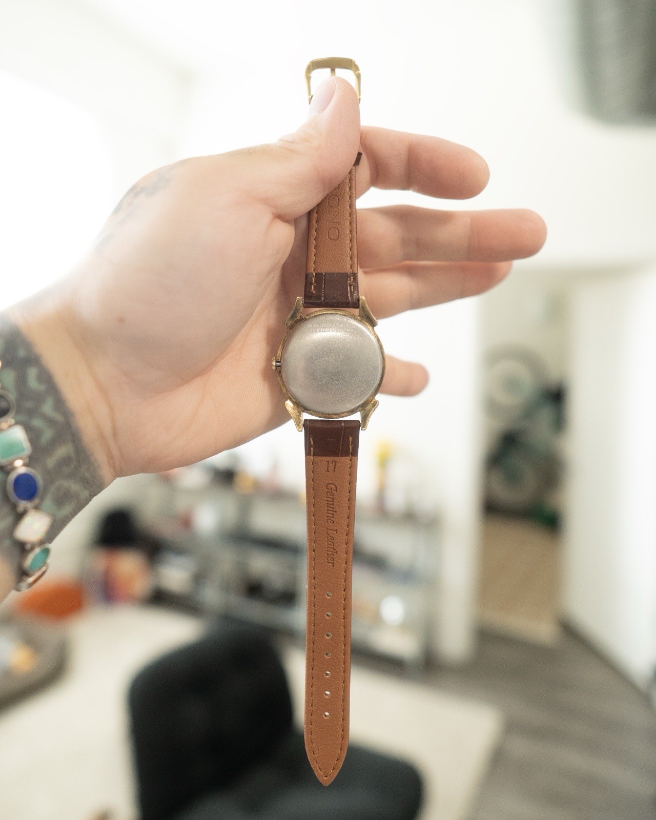 Benrus Vintage Manual Wind Beige Dial Small Seconds