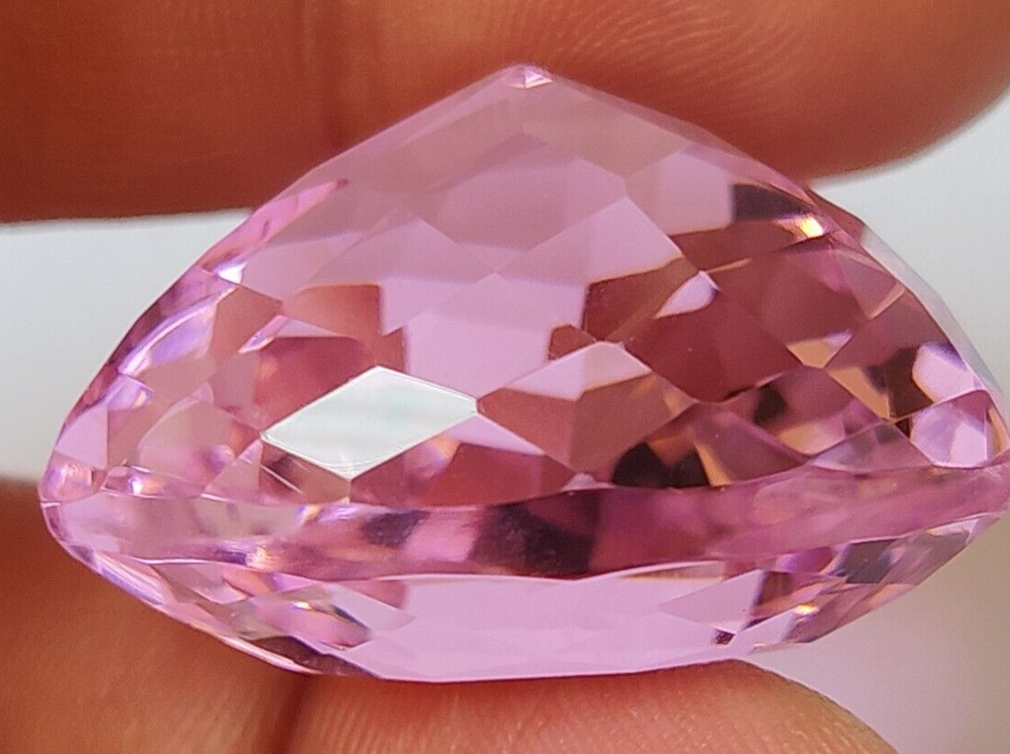 AAA++ Large Pink Kunzite 97.70 Ct. Trillion Cut Loose Gemstone Gift for Birthday