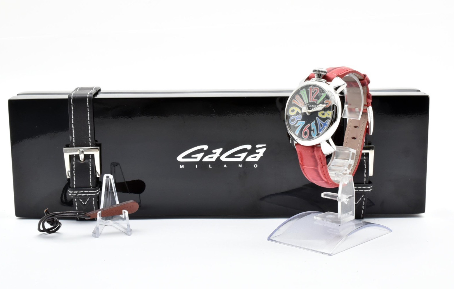 【EXC+4】GaGa MILANO Manuale 40mm 5020.5 Quartz MOP Dial Watch Leather strap Japan