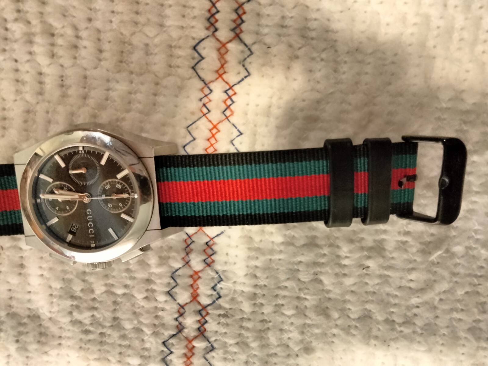 Gucci Pantheon 115.2 Men Automatic 44 mm Chronograph YA115205 Watch $2495