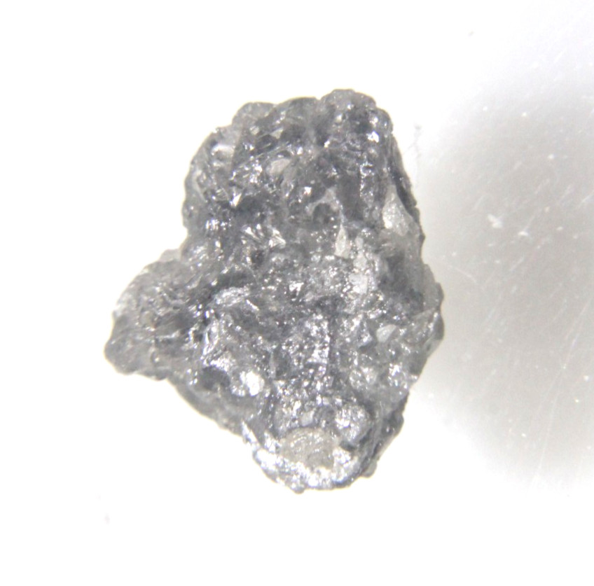 3.90CTS/1 PIECE RAW UNCUT GREY FLAT ROUGH DIAMOND 11.09×10.04×4.55 MM