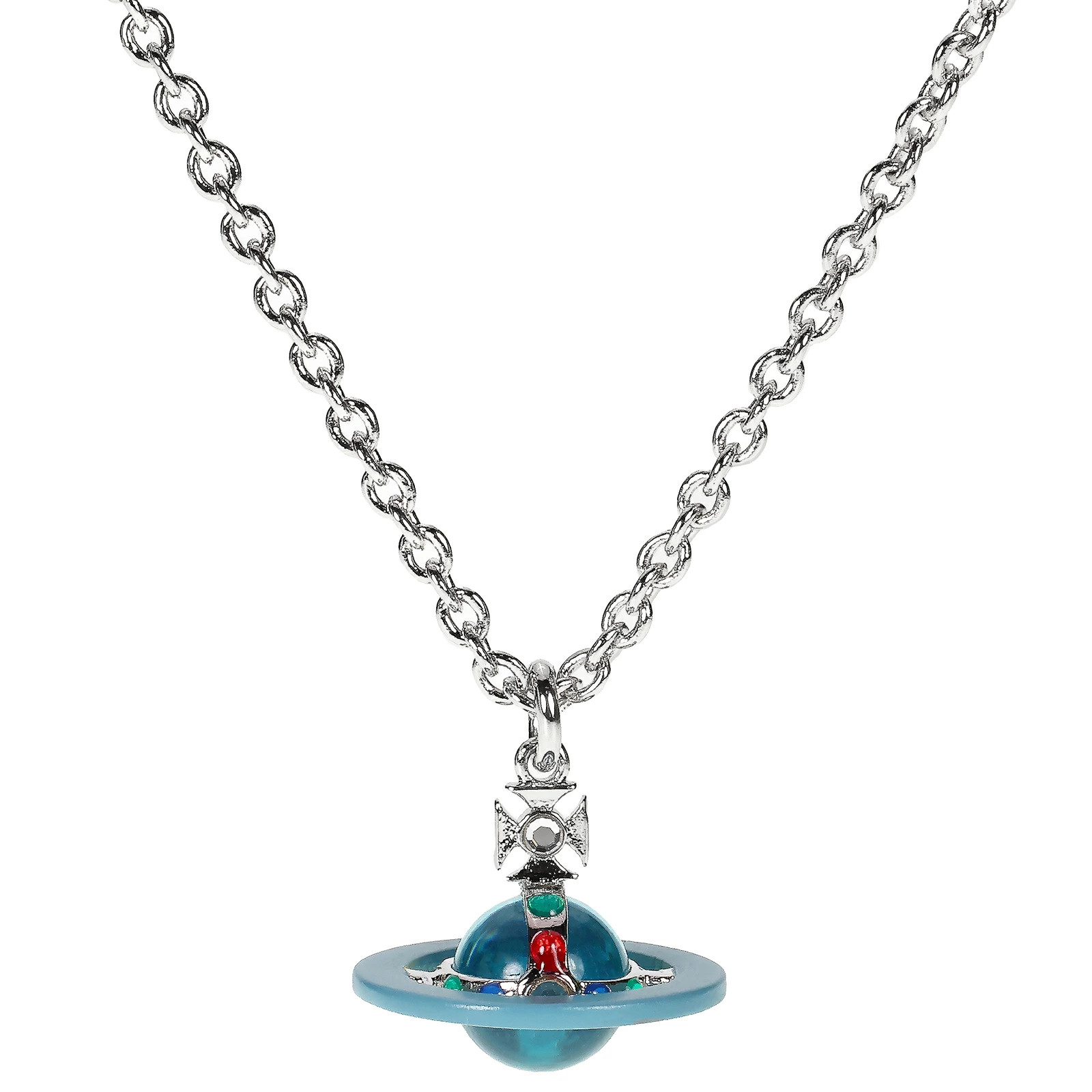 Vivienne Westwood Necklace Pendant MAN. PETITE ORB PENDANT Crystal/LIGHT
