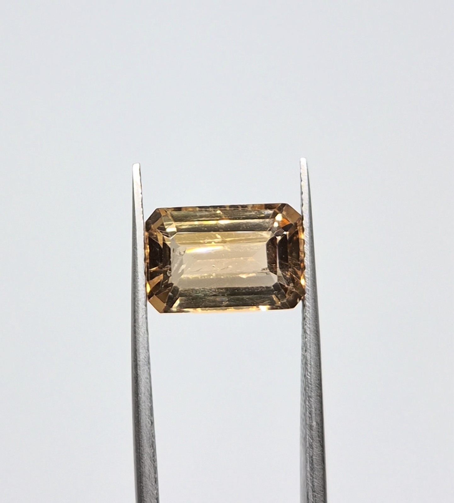 5.35ct Natural Imperial Topaz Loose Gemstone Emerald Cut For Making Jewellery