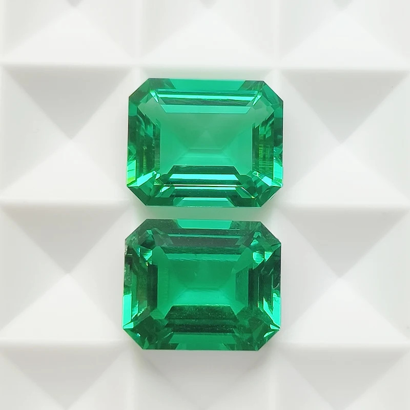 6CT Columbia Lab Grown Emerald Loose Gemstones Emerald Cut For Jewelry With AGL