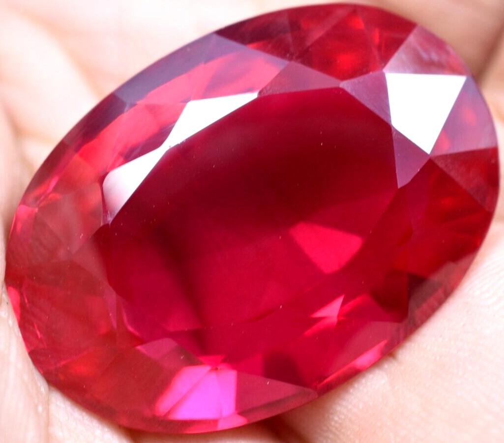 Natural 93.35 Ct Mogok Pink Huge Ruby Sparkling GGL Certified Loose Gemstone
