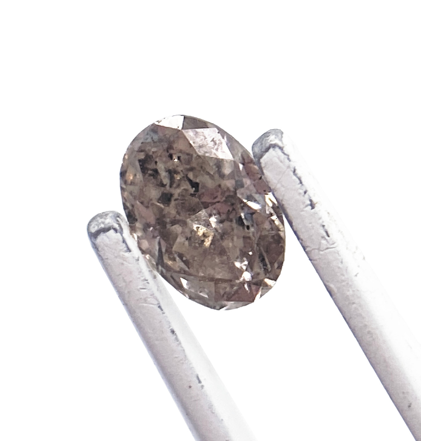 Natural Fancy Brown Salt & Pepper Diamond 0.15ct Oval Brilliant 4.2 x 3mm