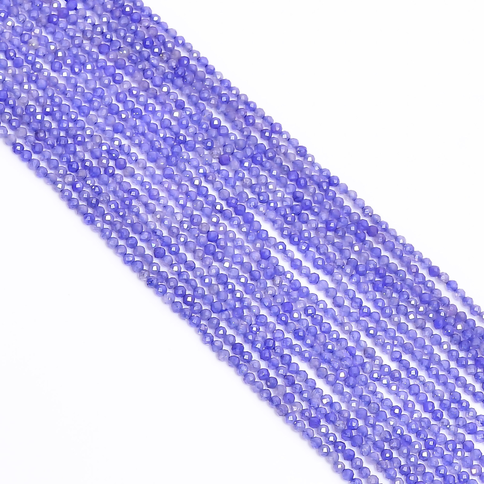 Blue Sillimanite Gemstone Round Shape Faceted Beads 2.5X2.5mm Strand 12.5″ EB572