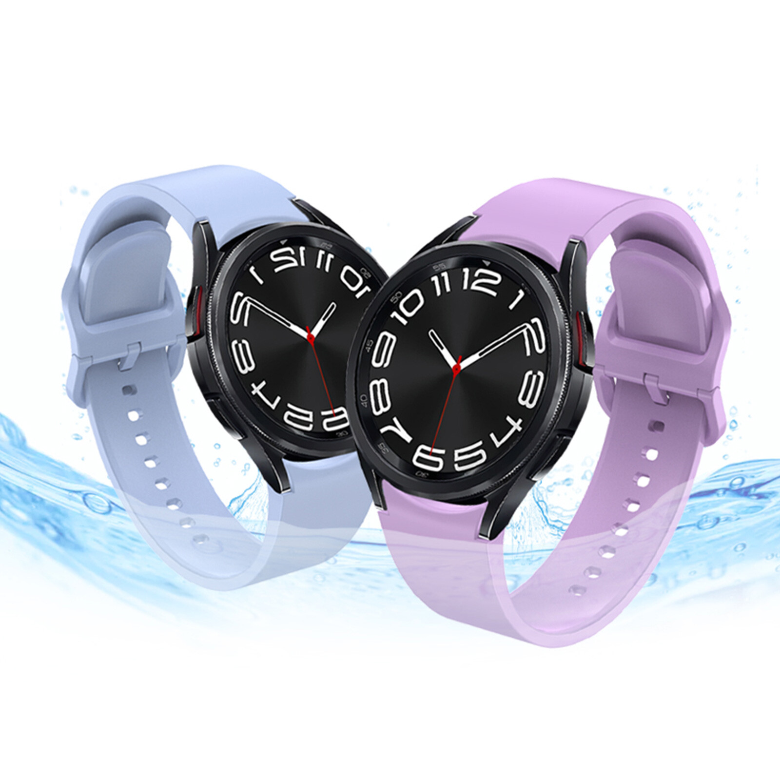 Liquid Silicone Watch Band Strap Replacement For Samsung Galaxy Watch 4 5 6 7 FE