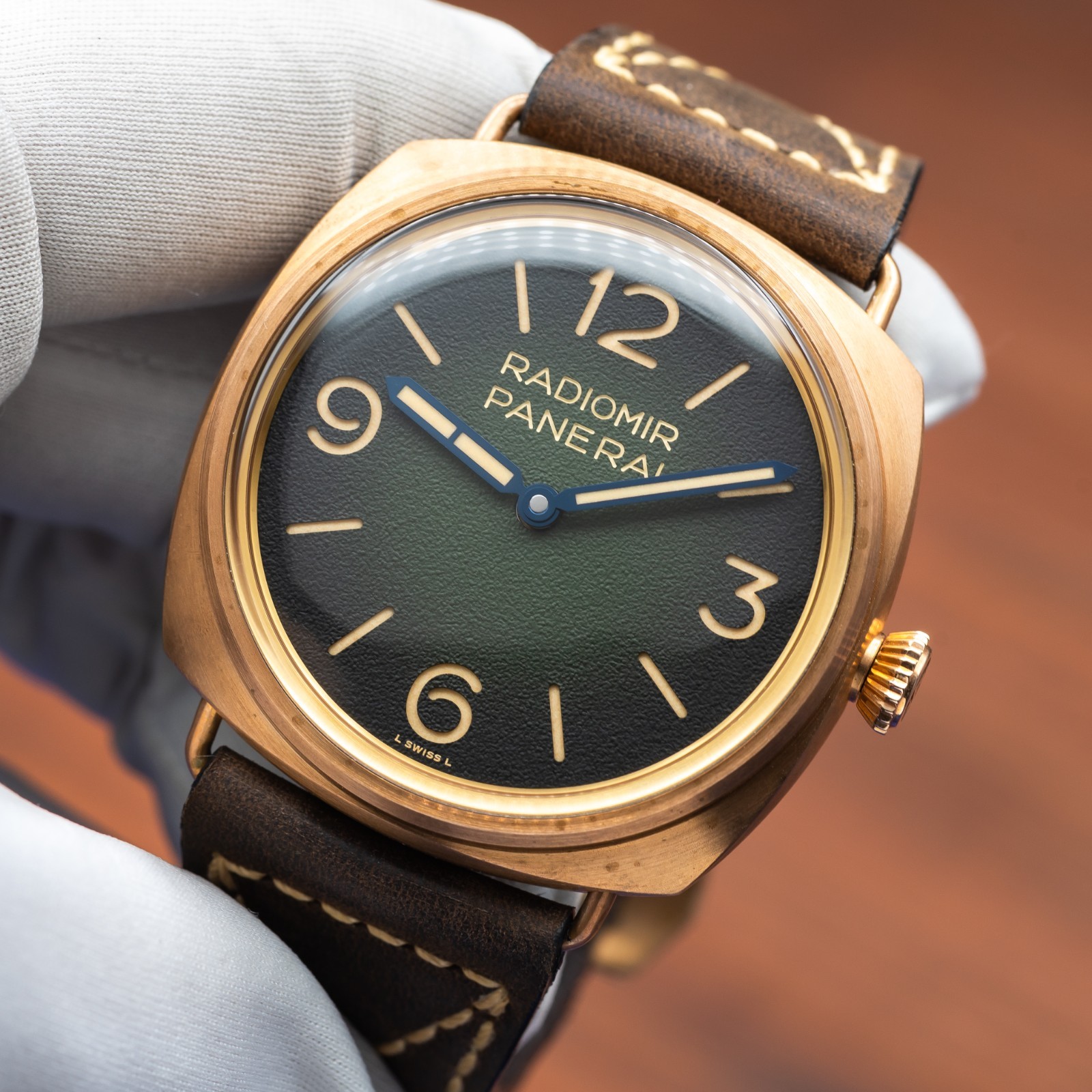 PANERAI Radiomir Bronzo Green Dial Manual Wind 47mm PAM00760 PAM 760