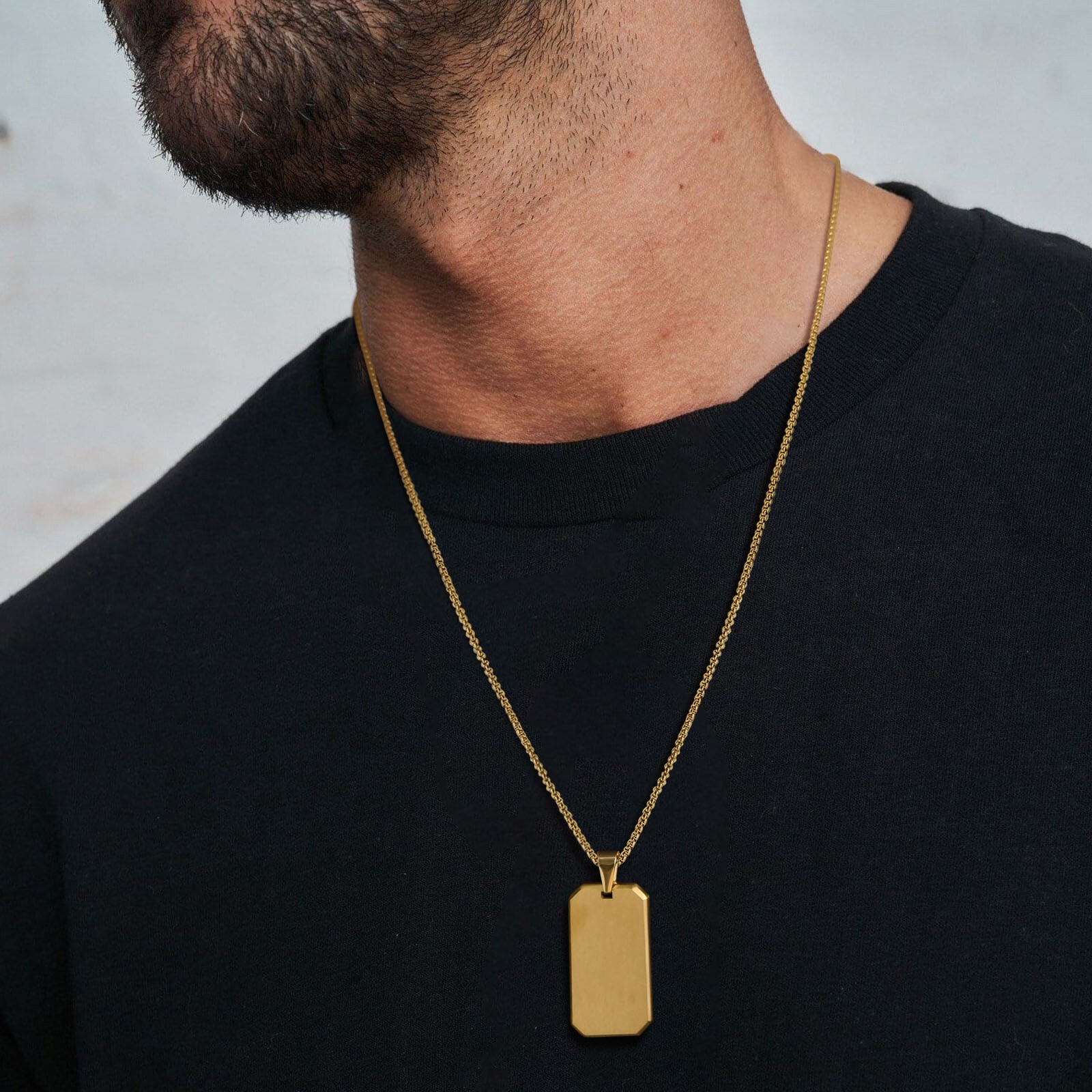 Stainless Steel Brother Tag Necklaces Chain Free Custom Graduation Classic Gift