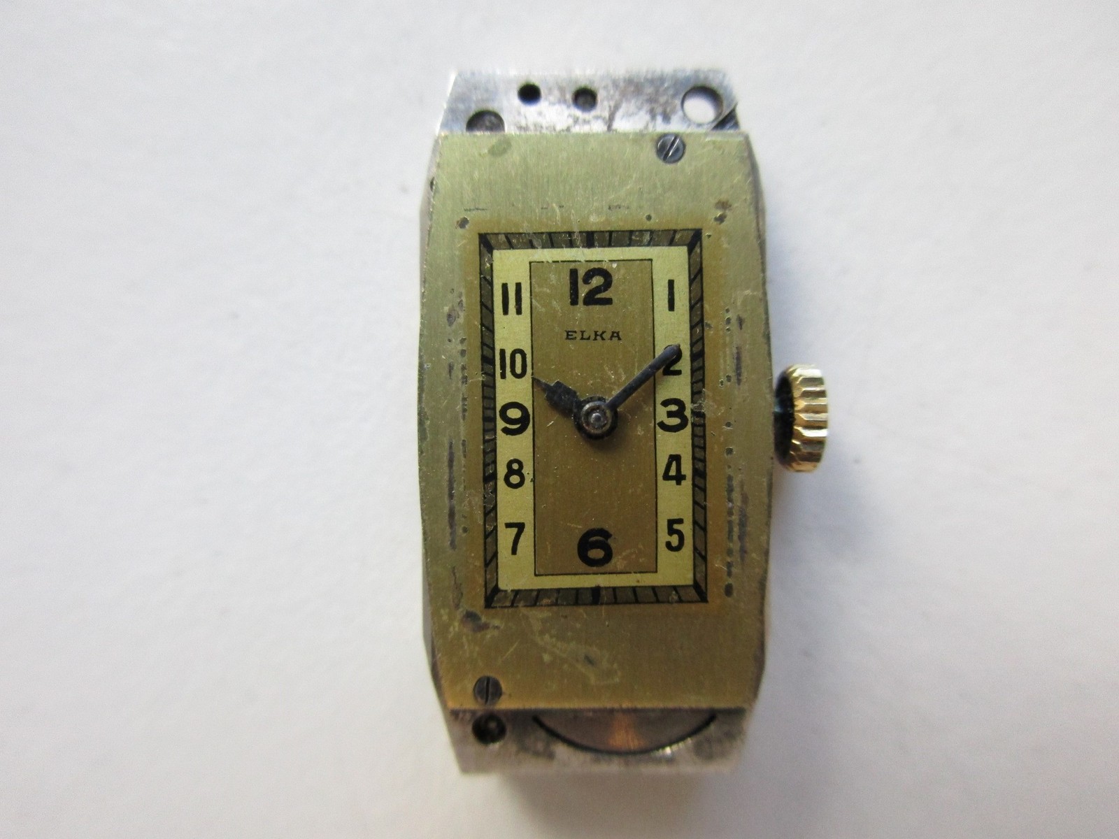 Cyma cal. 344.b Swiss watch movement & Elka dial – for parts