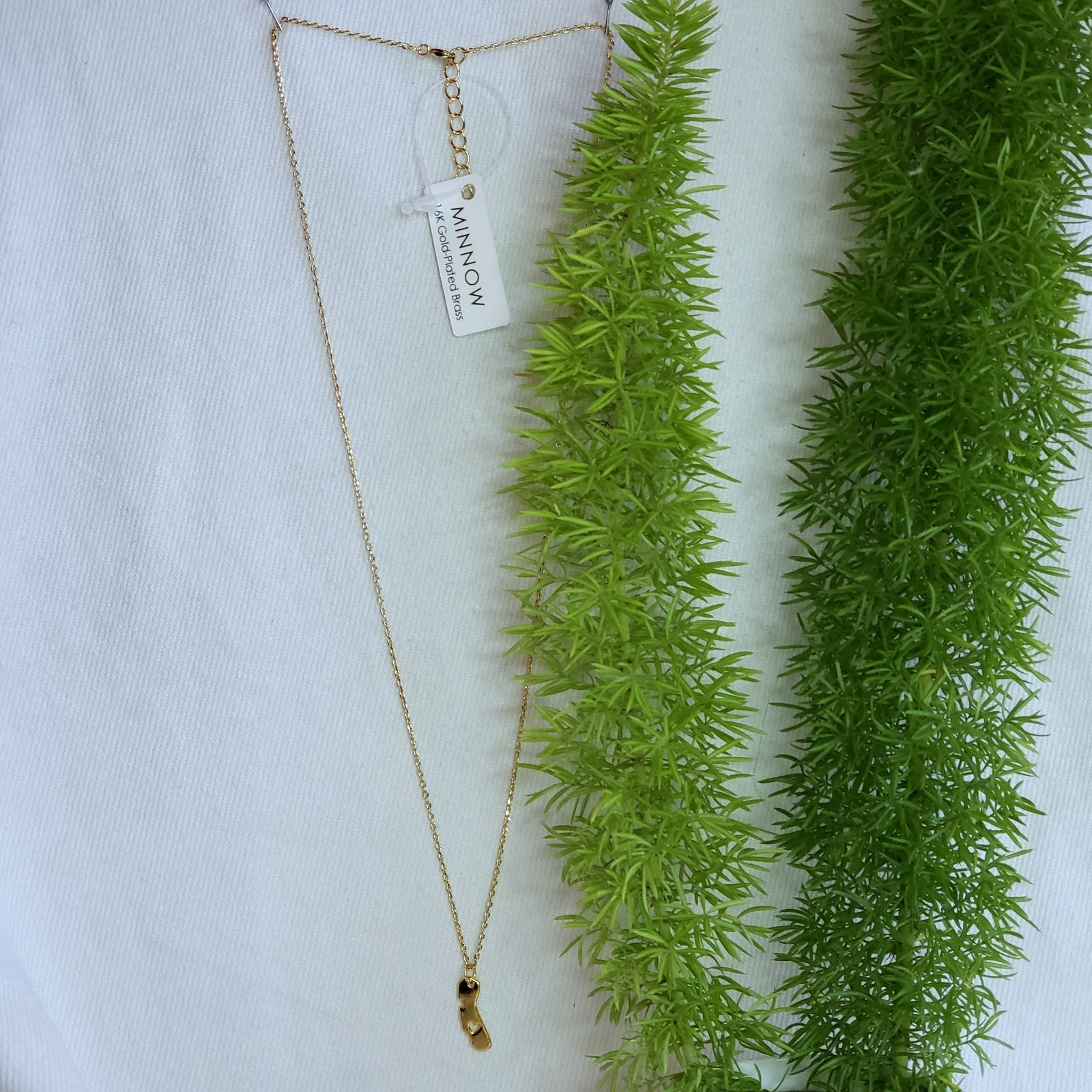 Gold Dainty Chain California State Charm Necklace 16K Gold Plated Boutique Brand